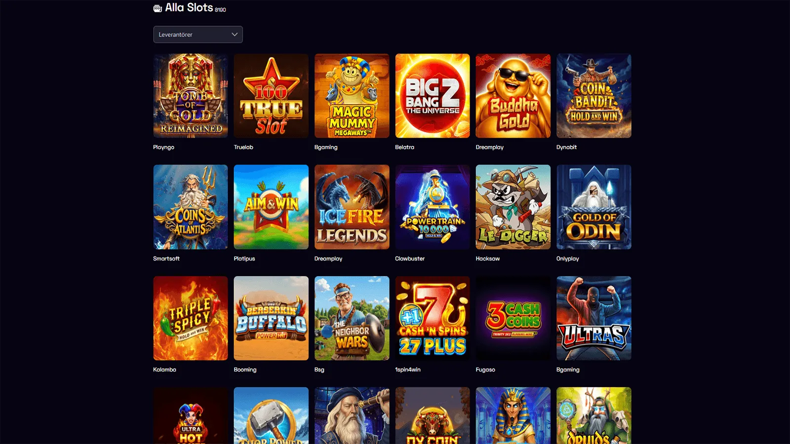 Ybets Casinospelutbud i Sverige